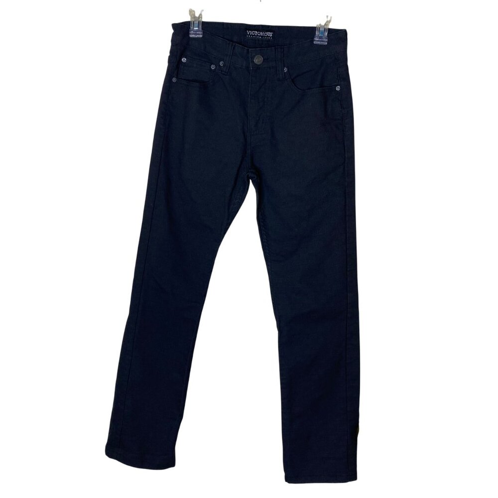 Victorious Premium Jeans Men’s W30 L30 Black Slim Straight Fit Casual Streetwear - Picture 1 of 8